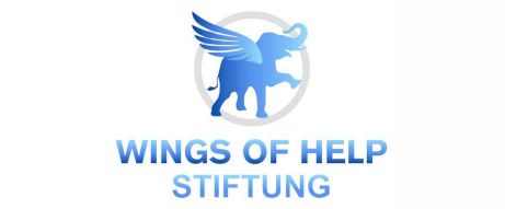 Logo der Stiftung, Elefant mit Flügeln